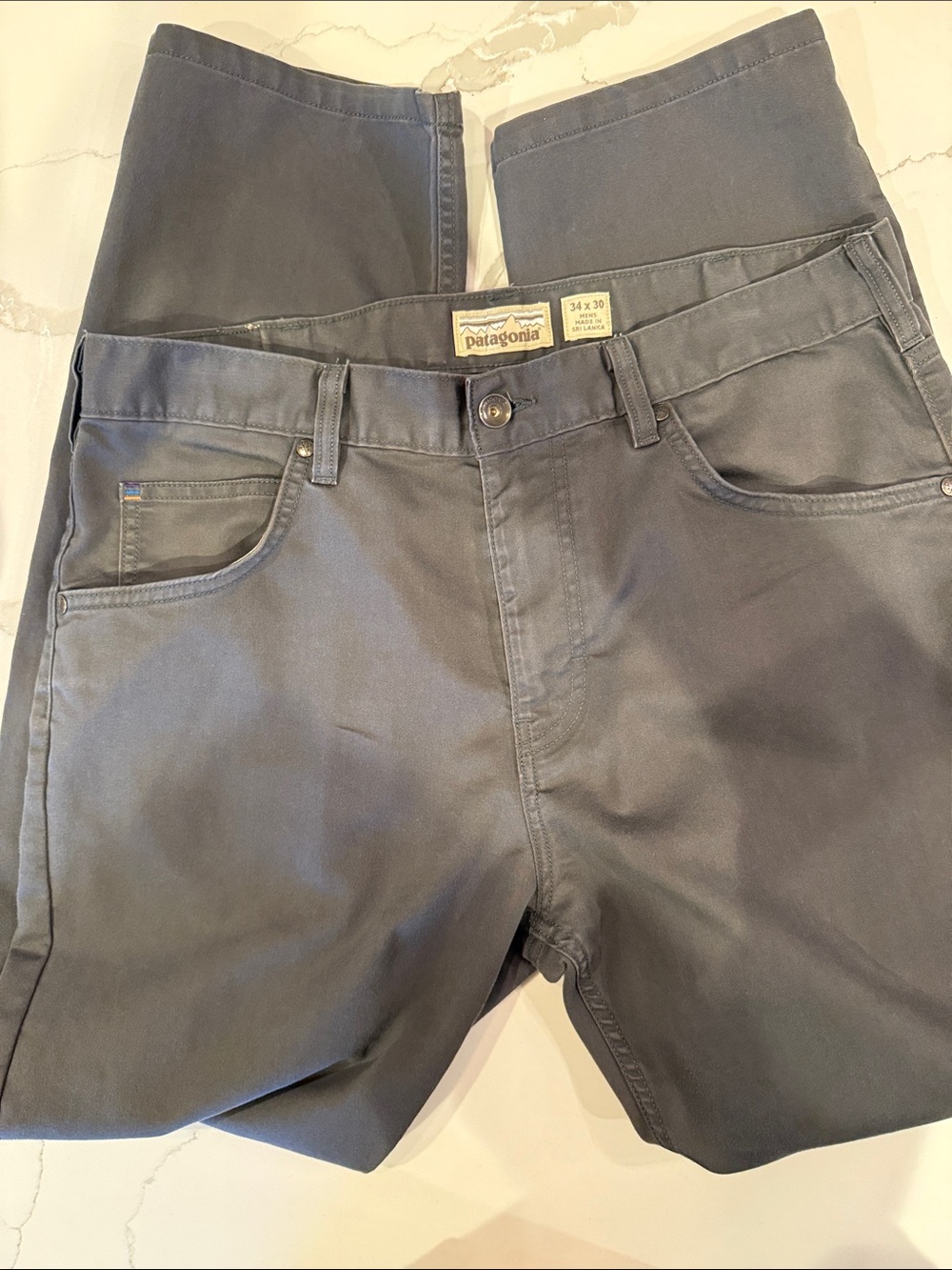 Patagonia Ironclad Men's Slate Gray Slim Straight pants 34x30